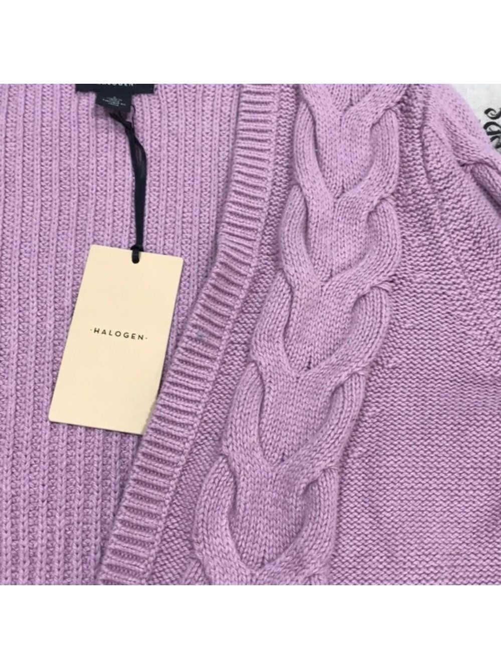Halogen Open Front Cable Cardigan - Picture 8 of 9